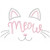 Meow Motif Applique Machine Embroidery Design Meow Motif Applique Machine Embroidery Design