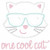 One Cool Cat Applique Machine Embroidery Design One Cool Cat Applique Machine Embroidery Design