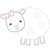 Girly Sheep Applique Machine Embroidery Design Girly Sheep Applique Machine Embroidery Design