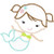 Sweet Mermaid Applique Machine Embroidery Design Sweet Mermaid Applique Machine Embroidery Design