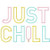 Just Chill Applique Machine Embroidery Design