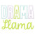 Drama Llama Machine Embroidery Design Drama Llama Machine Embroidery Design