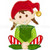 Girl Santas Worker Applique Machine Embroidery Design