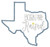 Texas Born and Raised Satin and Zig Zag Stitch Machine Embroidery Design