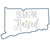 Connecticut Born and Raised Satin and Zigzag Stitch Applique Machine Embroidery Design