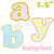 Babybet Applique Font Machine Embroidery Design