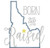 Idaho Born and Raised Satin and Zigzag Stitch Applique Machine Embroidery Design