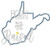 West Virginia Born and Raised Satin and Zigzag Stitch Applique Machine Embroidery Design