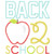Back 2 School Apple Satin and Zigzag Stitch Applique Machine Embroidery Design