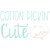 Cotton Picking Cutie Vintage and Chain Stitch Applique Machine Embroidery Design