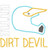 Little Dirt Devil Satin and Zigzag Stitch Applique Machine Embroidery Design