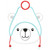 Toboggan Polar Bear Satin and ZigZag Stitch Machine Embroidery Design