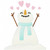 Hearts Snowman Sketch Filled Stitch Machine Embroidery Design