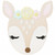 Sweet Fawn Sketch Filled Stitch Machine Embroidery Design