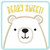 Beary Sweet Patch Satin and ZigZag Stitch Machine Embroidery Design