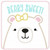 Girly Beary Sweet Patch Vintage and Chain Stitch Machine Embroidery Design