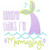 Grandma Mermazing Sketch Applique   Embroidery Design