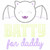 Batty for Daddy Chain and Vintage Applique   Embroidery Design