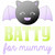 Batty for Mummy Sketch Applique   Embroidery Design