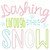 Dashing Through the Snow Chain and Vintage Applique Embroidery Design