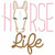 Horse Life Satin and Zig Zag Machine Embroidery Design