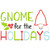 Gnome for the Holidays Satin and Zigzag Applique Machine Embroidery Design