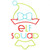 Girl Elf Squad Satin and Zigzag Applique Machine Embroidery Design