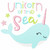 Unicorn of the Sea Narwhale Simple Stitch and Sketch Fill Applique Machine Embroidery Design