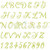 Easter Egg Applique Alphabet Embroidery Font Design