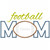 Football Mom Satin and Zigzag Applique Machine Embroidery Design Football Mom Satin and Zigzag Applique Machine Embroidery Design