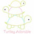Turtley Adorable Vintage and Chain Applique Machine Embroidery Design