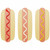 Hot Dogs Simple Stitch and Sketch Fill Applique Machine Embroidery Design