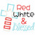 Red White and Blessed Satin and Zigzag Applique Machine Embroidery Design