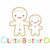 Sibling Gingerbread Brother Satin and Zigzag Applique Embroidery Design