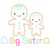 Sibling Gingerbread Sisters Vintage and Chain Applique Embroidery Design