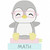 Penguin and Books Simple stitch and Sketch Fill Applique Embroidery Design Penguin and Books Simple stitch and Sketch Fill Applique Embroidery Design
