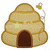 Beehive Applique Machine Embroidery Design