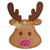 Reindeer Face Applique Machine Embroidery Design