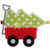 Christmas Tree Wagon Applique Machine Embroidery Design Christmas Tree Wagon Applique Machine Embroidery Design