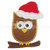 Christmas Owl Applique Machine Embroidery Design Christmas Owl Applique Machine Embroidery Design