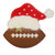 Christmas Football Applique Machine Embroidery Design Christmas Football Applique Machine Embroidery Design