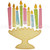 Menorah Applique Machine Embroidery Design Menorah Applique Machine Embroidery Design