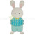 Boy Bunny Applique Embroidery Design