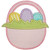 Easter Basket applique Embroidery Design