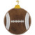 Football Ornament Applique Machine Embroidery Design