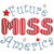 Future Miss America Machine Embroidery Design Future Miss America Machine Embroidery Design