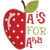 A is for Apple Machine Embroidery Design A is for Apple Machine Embroidery Design