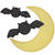 Batty Moon Applique Machine Embroidery Design