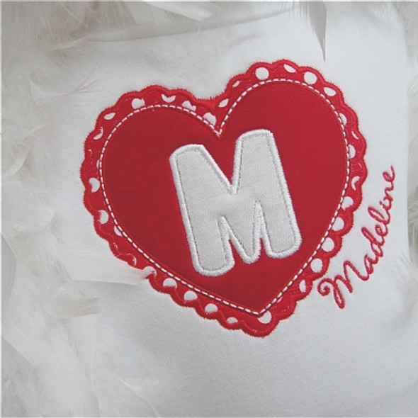 Valentine 2 Alpha Machine Embroidery Design