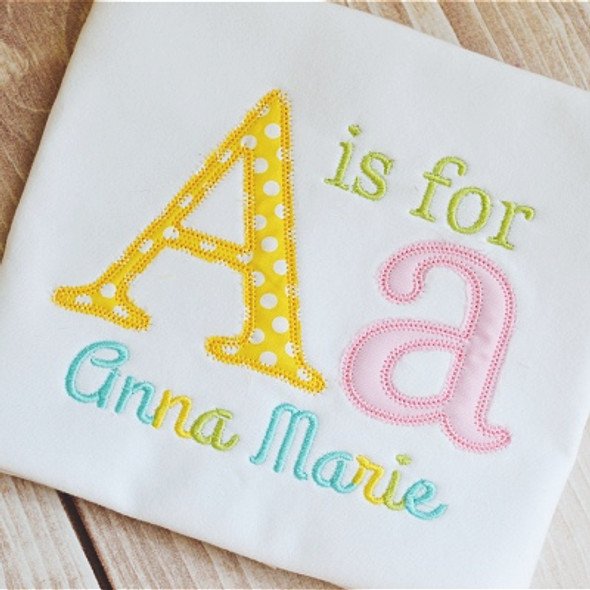 Name Alpha Machine Embroidery Design